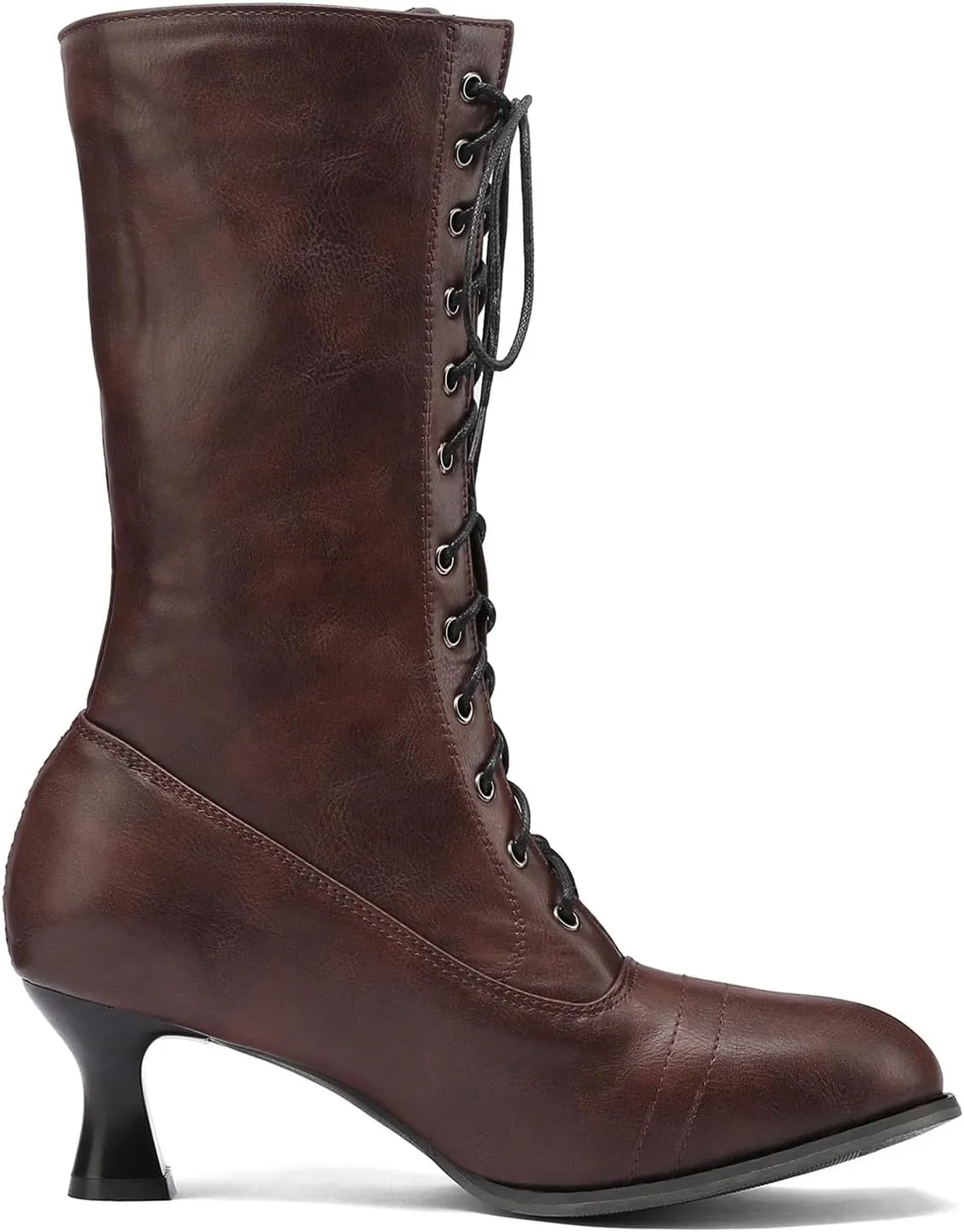 Womens Chelsea Boots Mid Calf Low Kitten Heel Suede Pointed Toe Stretch Fall Fashion Dressy Booties Western Cowboy Rain Boots