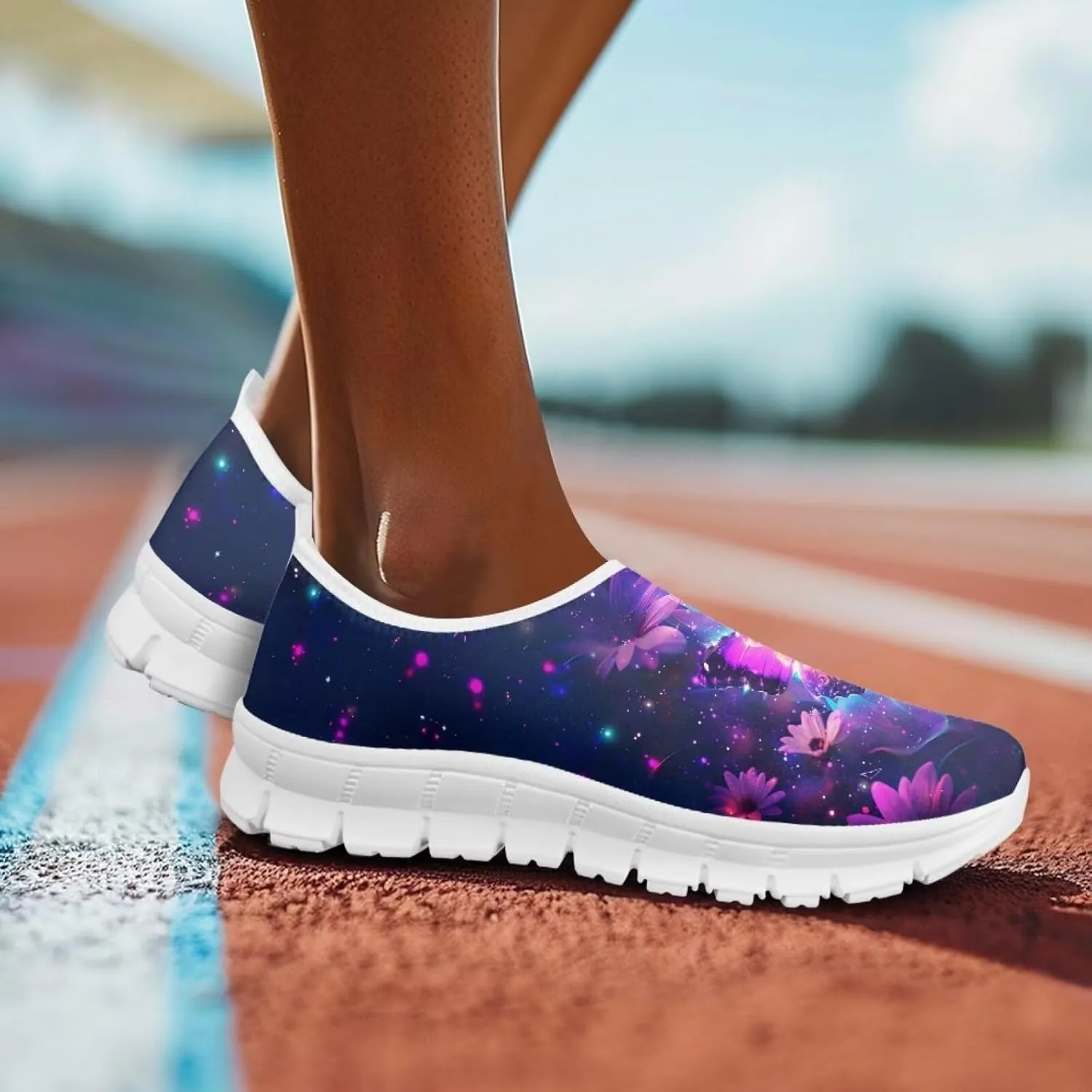 Women's Fashion Butterfly Sneaker Comfortable Slip-On Loafers Business Casual Shoes US 5-13