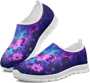 Women's Fashion Butterfly Sneaker Comfortable Slip-On Loafers Business Casual Shoes US 5-13