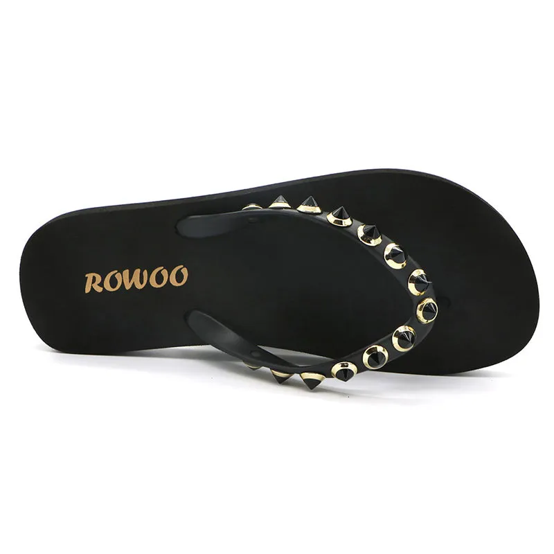 Women‘s Flat Flip Flops Beach Casual Soft Comfortable Thong Sandal