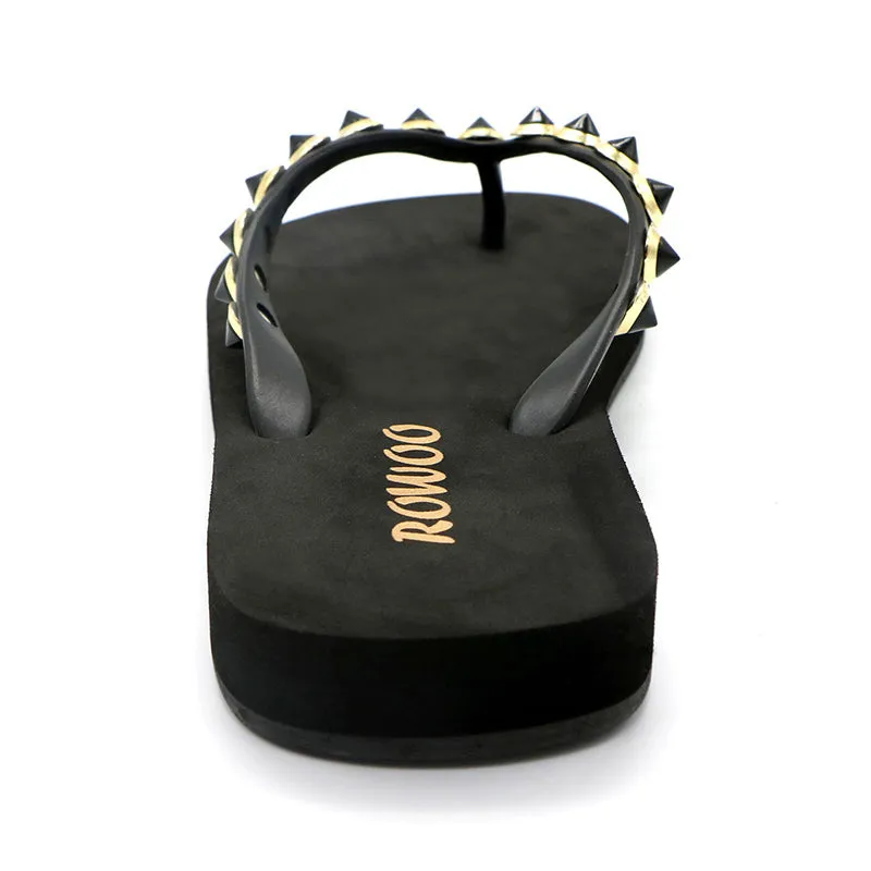 Women‘s Flat Flip Flops Beach Casual Soft Comfortable Thong Sandal