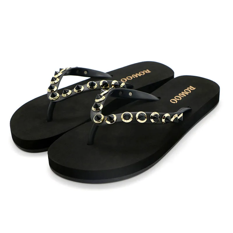 Women‘s Flat Flip Flops Beach Casual Soft Comfortable Thong Sandal