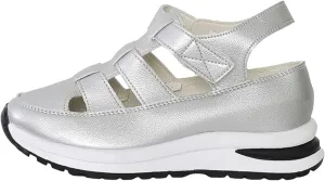 Women's Hook and Loop Hollow Thick Soled Sneakers with Toe Cap Solid Color Outer Wear Womens Business Casual Shoes