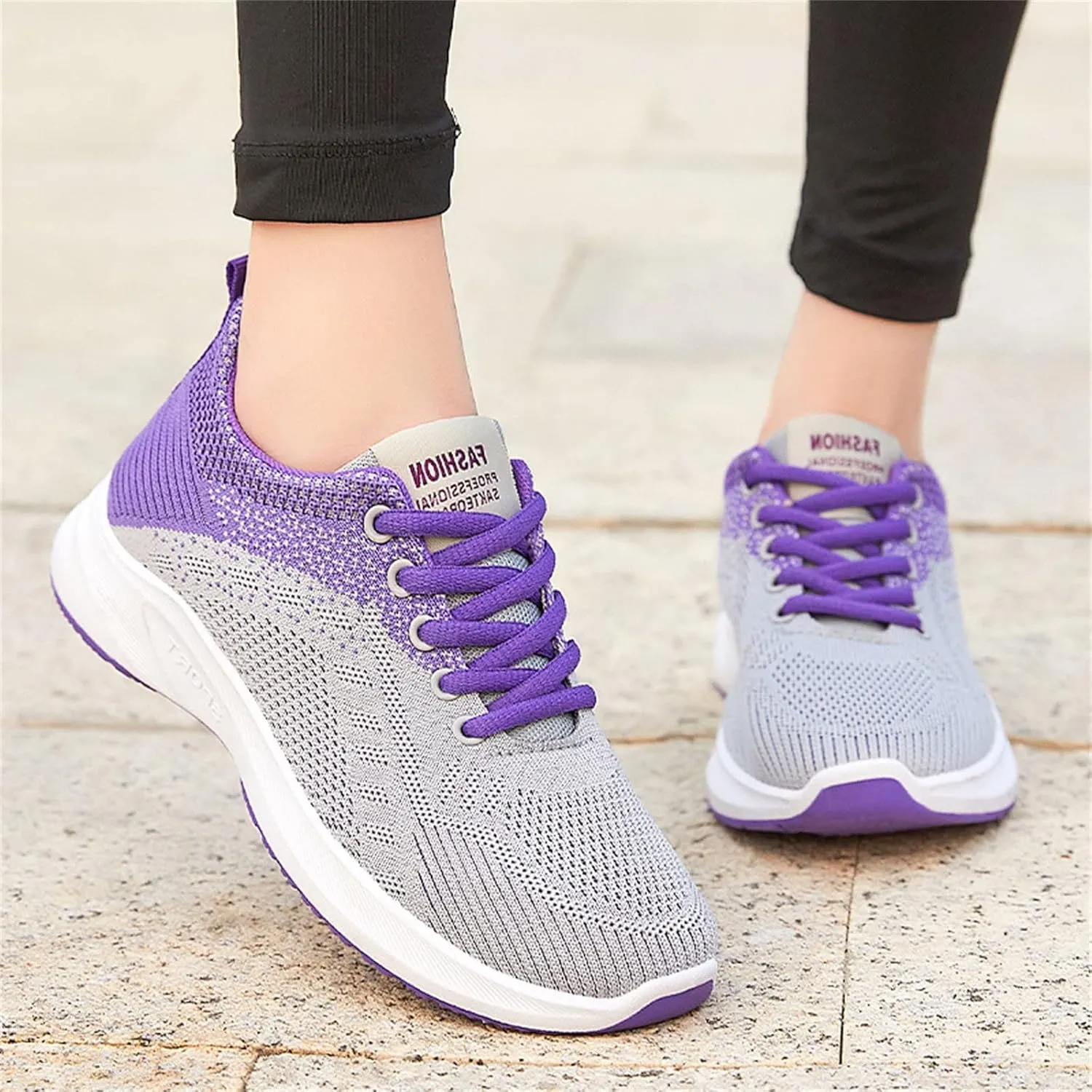 Women's Lace Up Road Running Shoes Wide Athletic Tennis Tennis Shoes Men Lightweight Business Casual Shoes White Sneakers Waterproof Tennis Shoe Cross Trainer Shoe