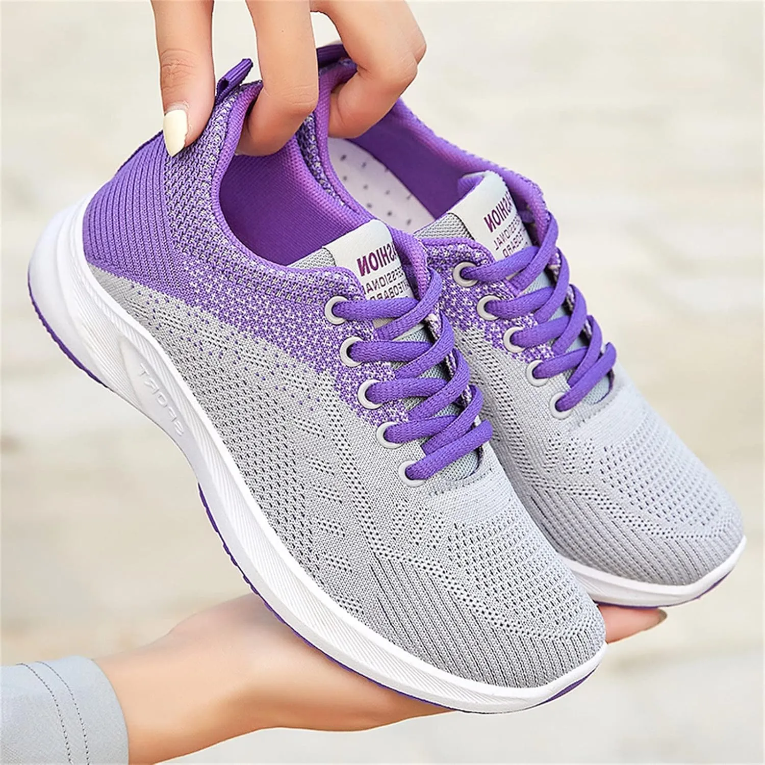 Women's Lace Up Road Running Shoes Wide Athletic Tennis Tennis Shoes Men Lightweight Business Casual Shoes White Sneakers Waterproof Tennis Shoe Cross Trainer Shoe