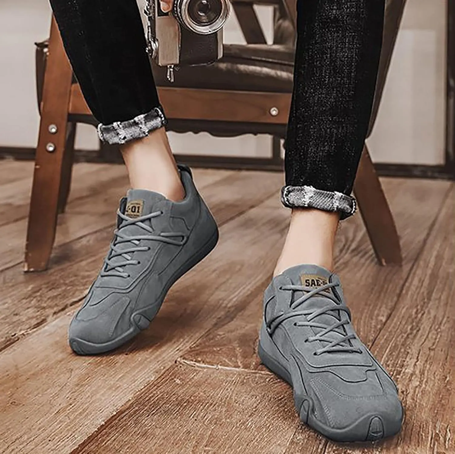 Women's Loafer Flat Womens White Sneakers Wide Width Women Dress Shoes Slip on Non Slip Low Top Casual Black Loafers Women Comfortable Dress Sneakers Men
