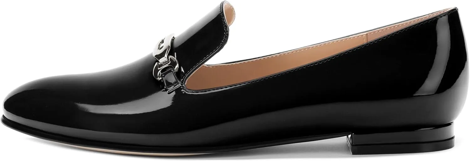 Women's Loafers, Slip On Round Toe Comfortable Flats for Women Dressy and Work, Womens Business Casual Shoes