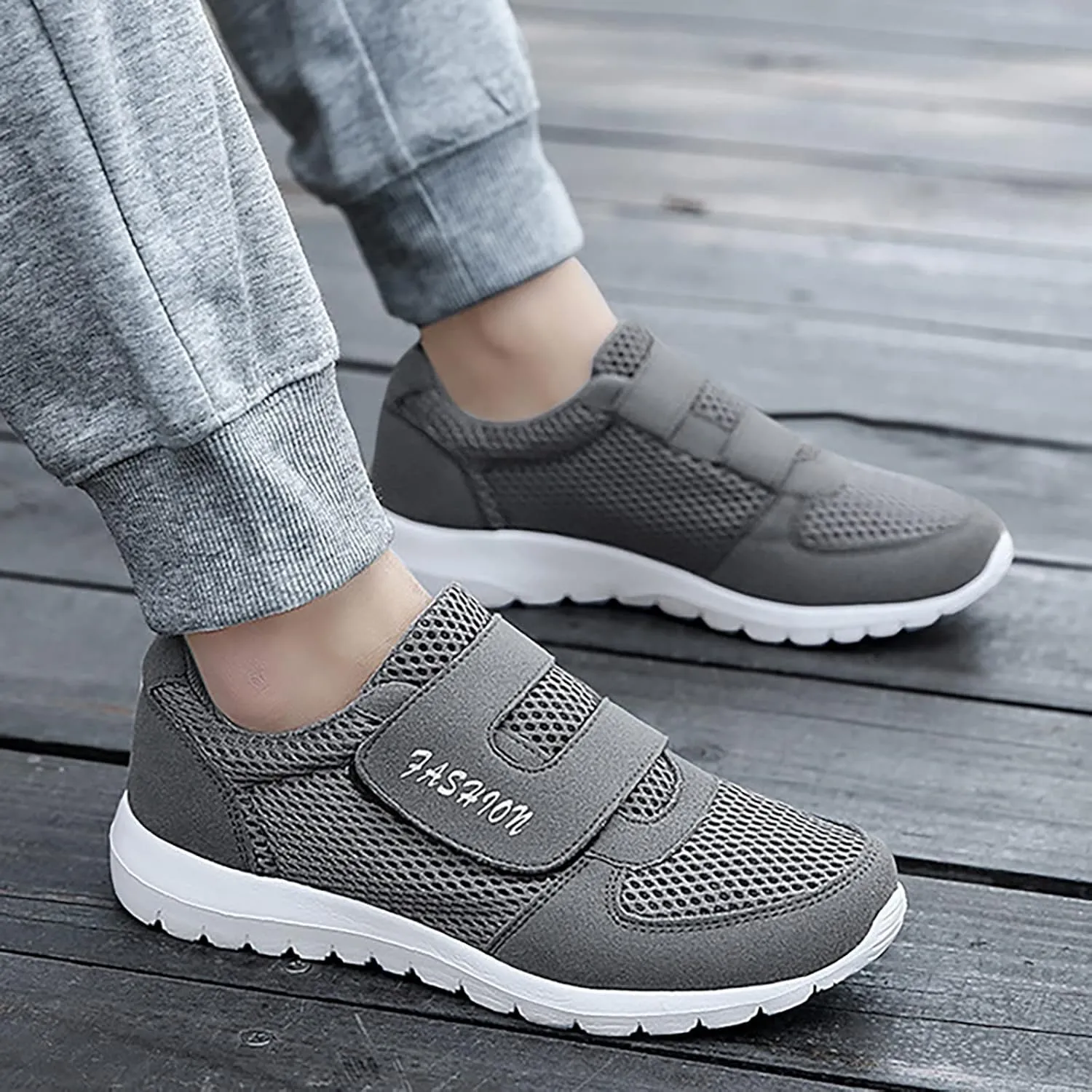 Womens Mesh Sneakers with Arch Support Breathable Casual Sneaker Wide Width Orthopedic Walking Shoes Comfortable Slip On Running Shoes