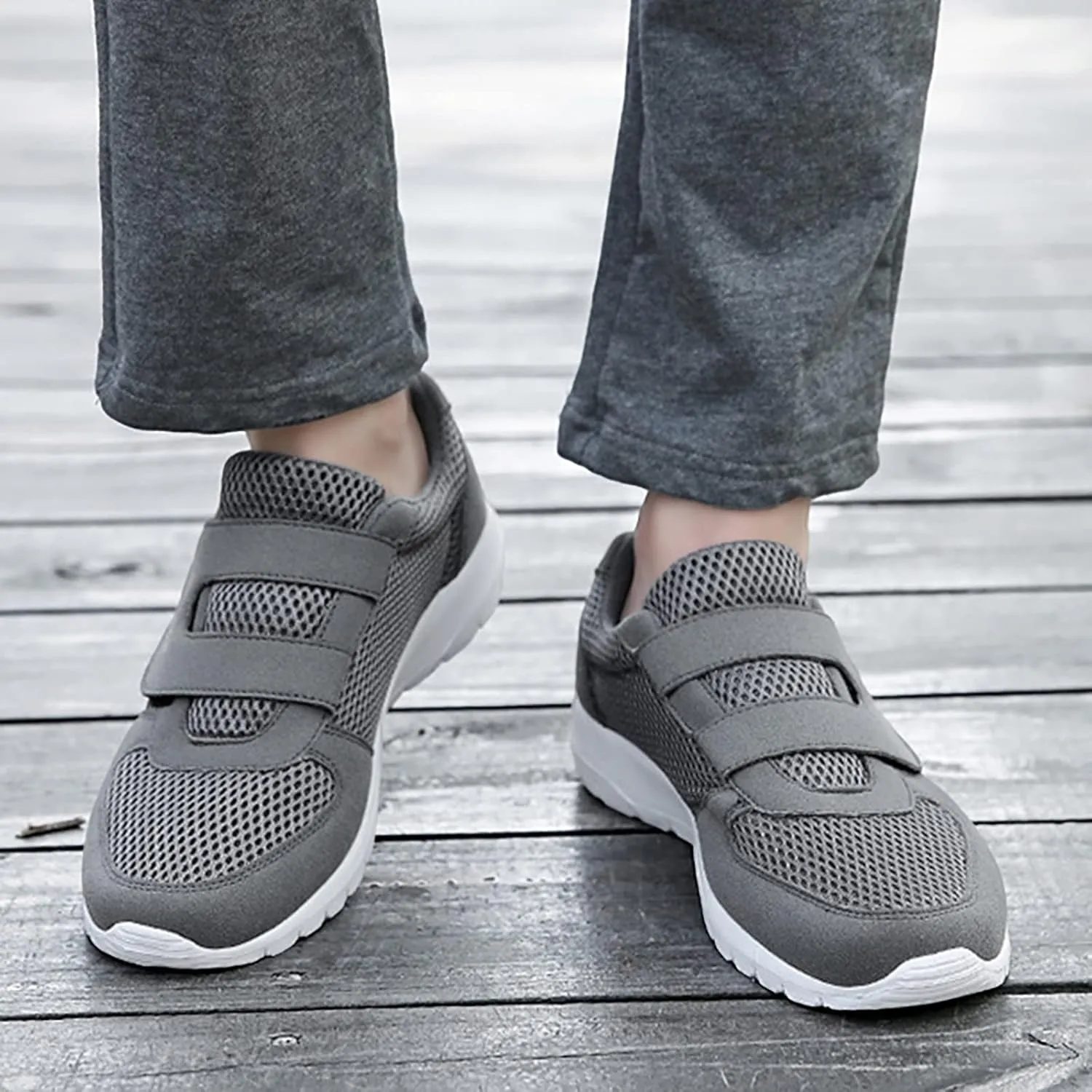 Womens Mesh Sneakers with Arch Support Breathable Casual Sneaker Wide Width Orthopedic Walking Shoes Comfortable Slip On Running Shoes