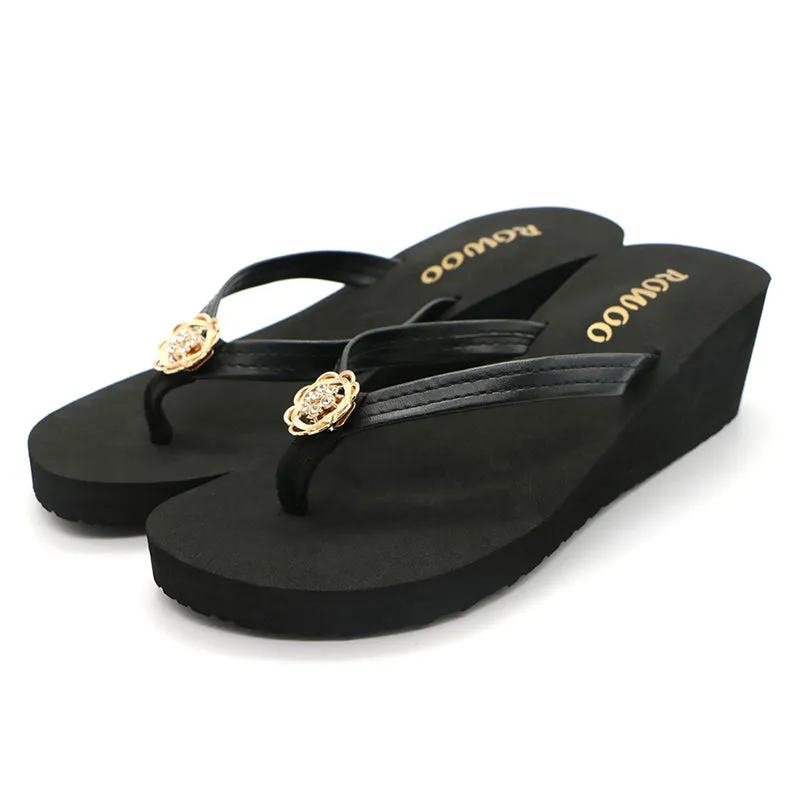 Women's Platform Wedge Summers Sandals Ladies Flip Flops