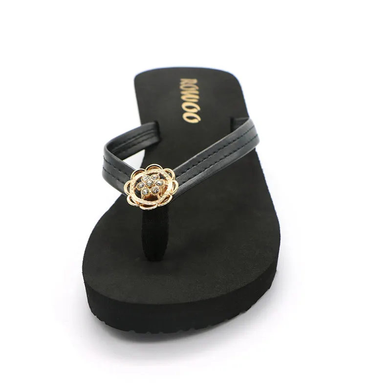 Women's Platform Wedge Summers Sandals Ladies Flip Flops