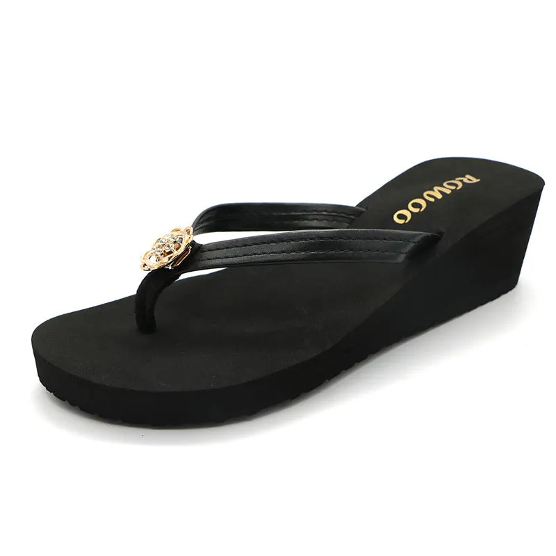 Women's Platform Wedge Summers Sandals Ladies Flip Flops