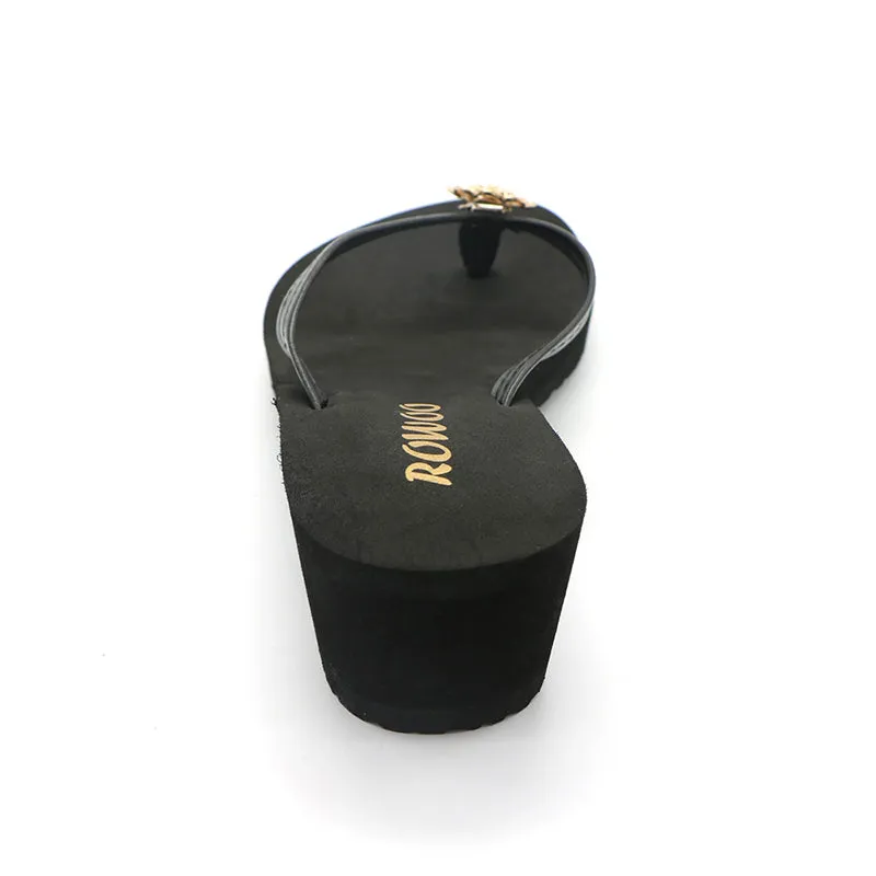 Women's Platform Wedge Summers Sandals Ladies Flip Flops