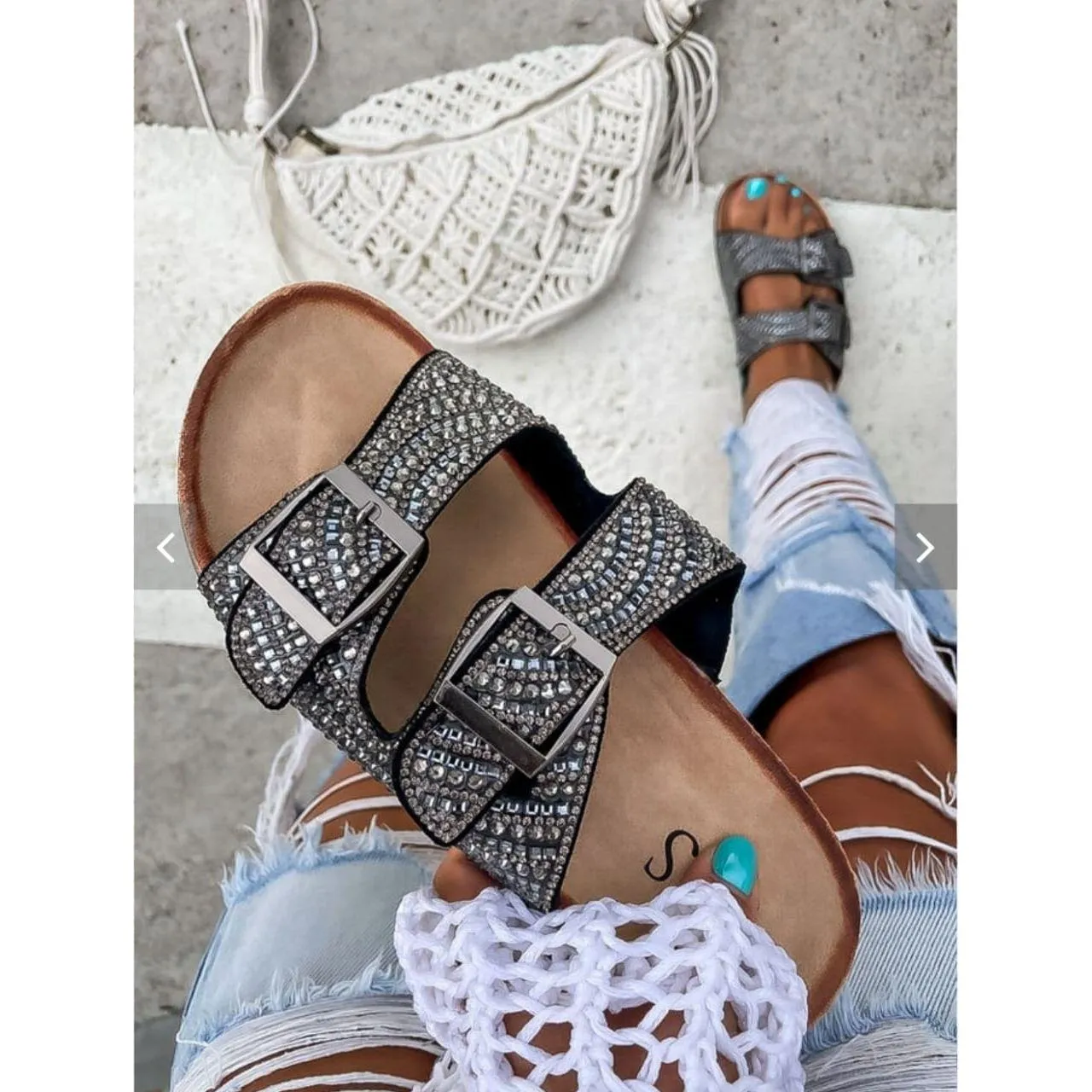 Women's Slides with buckles Juicy.