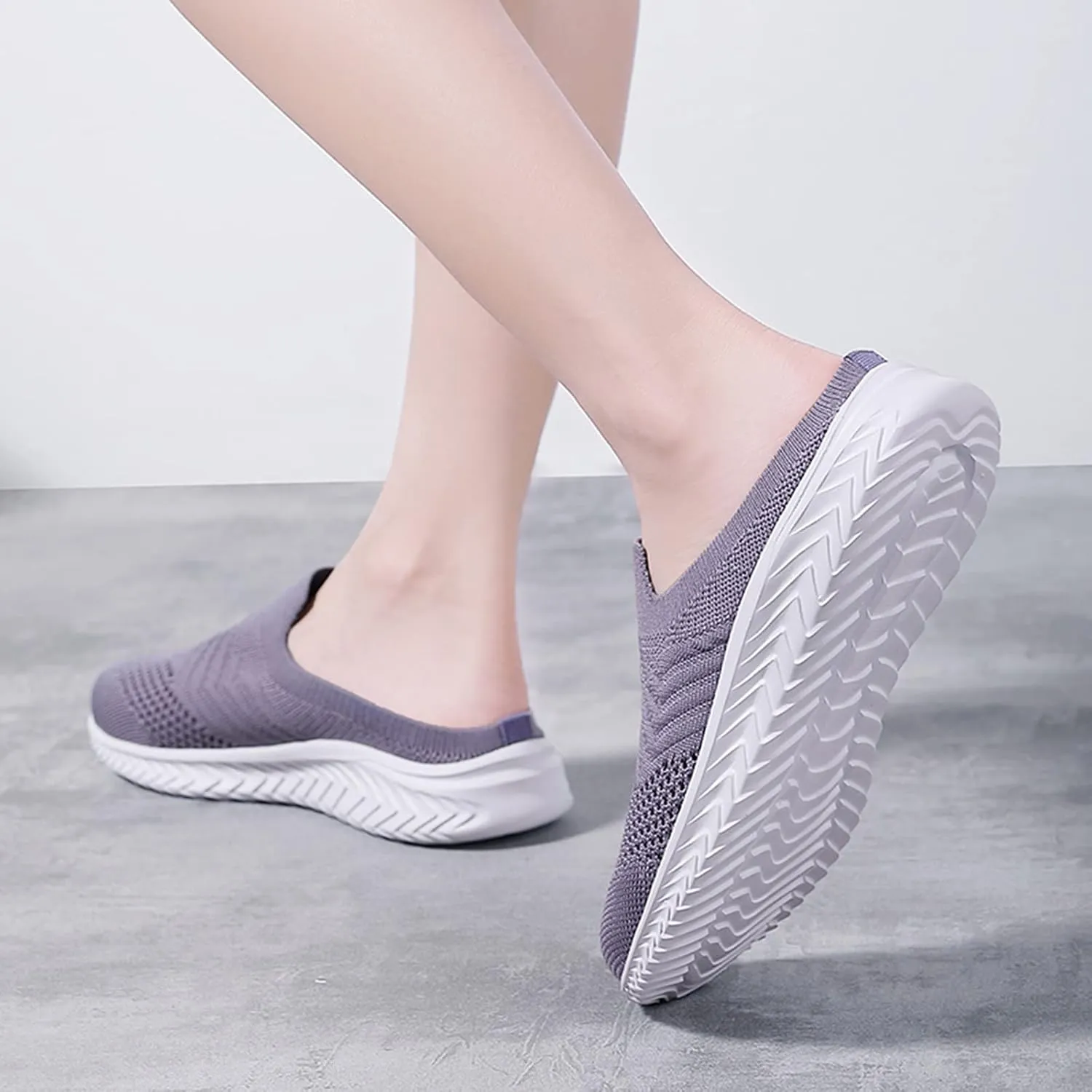 Women's Slip-on Mule Sneakers Lightweight Running Shoes for Men Jogging Business Casual Shoes Men Shoes Sneakers Black Tennis Shoe Loafers Shoe