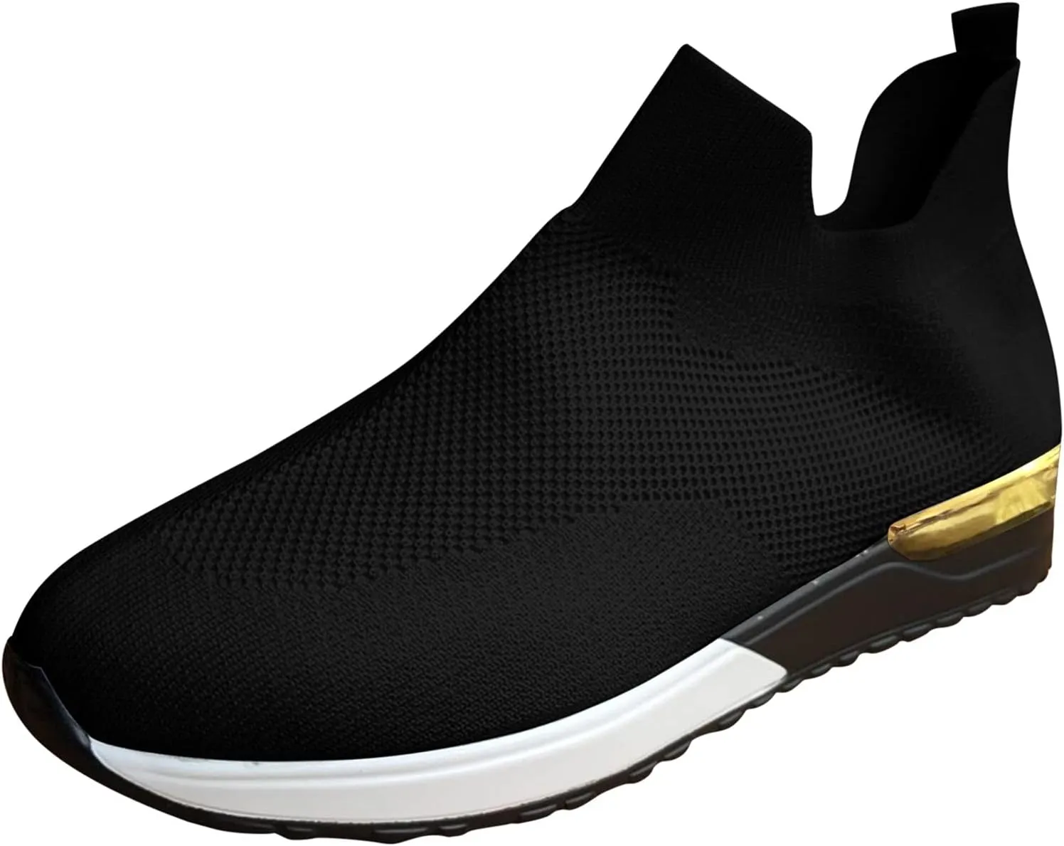 Womens Slip on Walking Shoes Comfort Lightweight Running Shoes for Women Loafers Dressy Casual Shoes Black Sneakers Black Tennis Shoe Casual Loafers