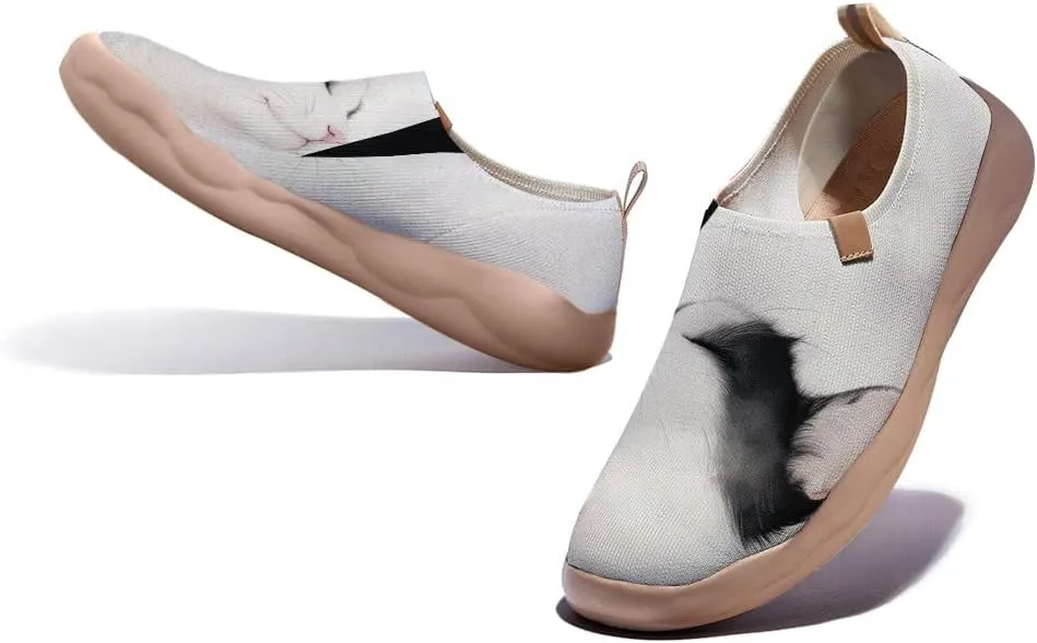 Women's Slip Ons Lightweight Flats Sneakers Walking Casual Loafers Art Painted Travel Shoes