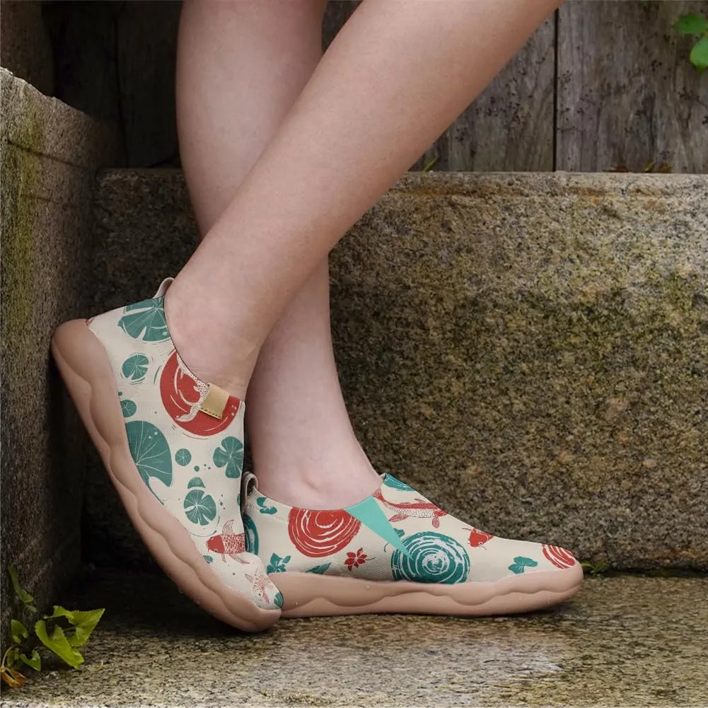 Women's Slip Ons Lightweight Flats Sneakers Walking Casual Loafers Art Painted Travel Shoes