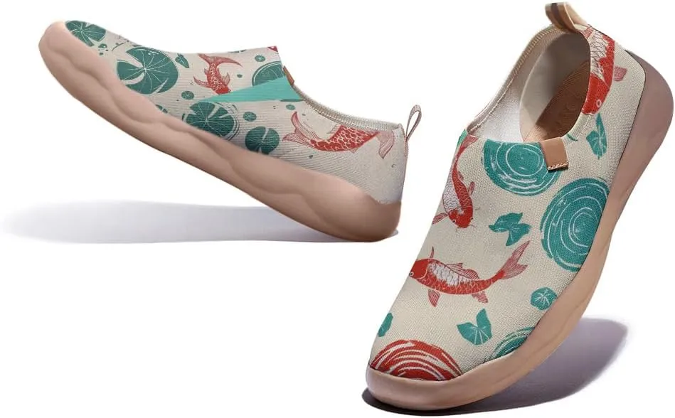 Women's Slip Ons Lightweight Flats Sneakers Walking Casual Loafers Art Painted Travel Shoes