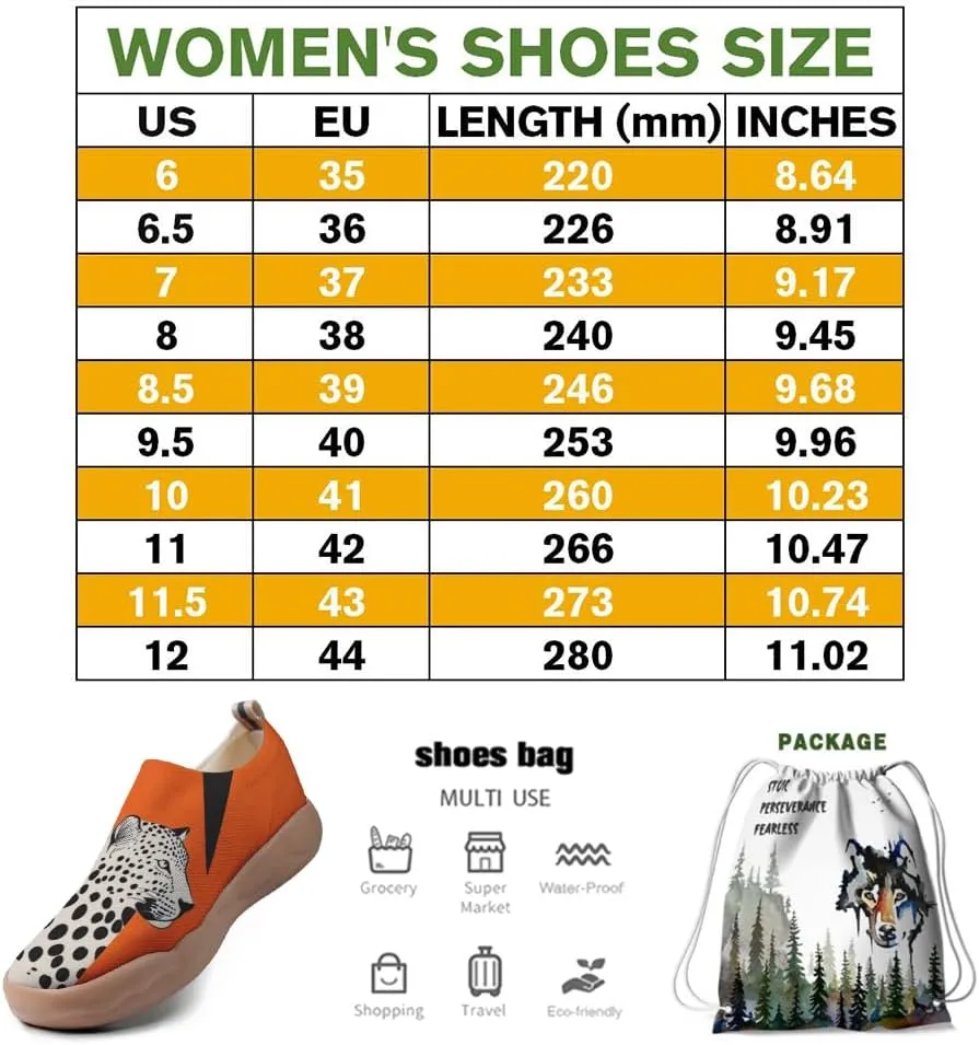 Women's Slip Ons Lightweight Flats Sneakers Walking Casual Loafers Art Painted Travel Shoes