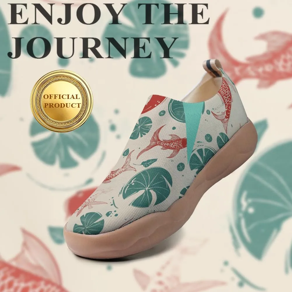 Women's Slip Ons Lightweight Flats Sneakers Walking Casual Loafers Art Painted Travel Shoes