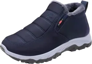 Womens Snow Boots Slip On Winter Boots for Ladies 2024 Womens Snow Boots Winter Fur Lined Ankle Boot Winter Boot for Elderly Women Wide Calf Boots for Women Mens Snow Booties