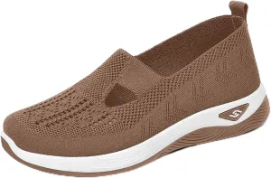 Women's Summer Fashion Mesh Breathable Casual Shoes Round Head Non Slip One Foot Stirrup Casual Sneakers Casual Walking Shoes