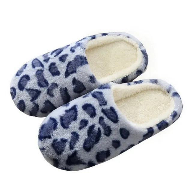 Women’s Warm Plush Indoor Slippers | Soft Anti-Slip House Shoes for Autumn & Winter