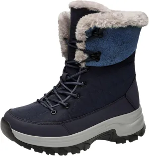 Women's Winter Snow Boots Waterproof Insulated Warm Fur Lined Ankle Booties Anti-Slip Slip On Walking Comfortable Outdoor
