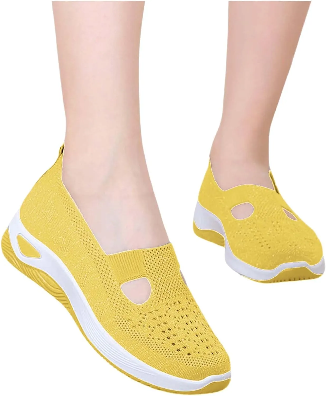 Women's Woven Orthopedic Breathable Soft Shoes Walking Shoes Women Walking Casual Tennis Shoes Fashion Sneakers 2025 Slip On Tennis Shoe Loafers Shoe