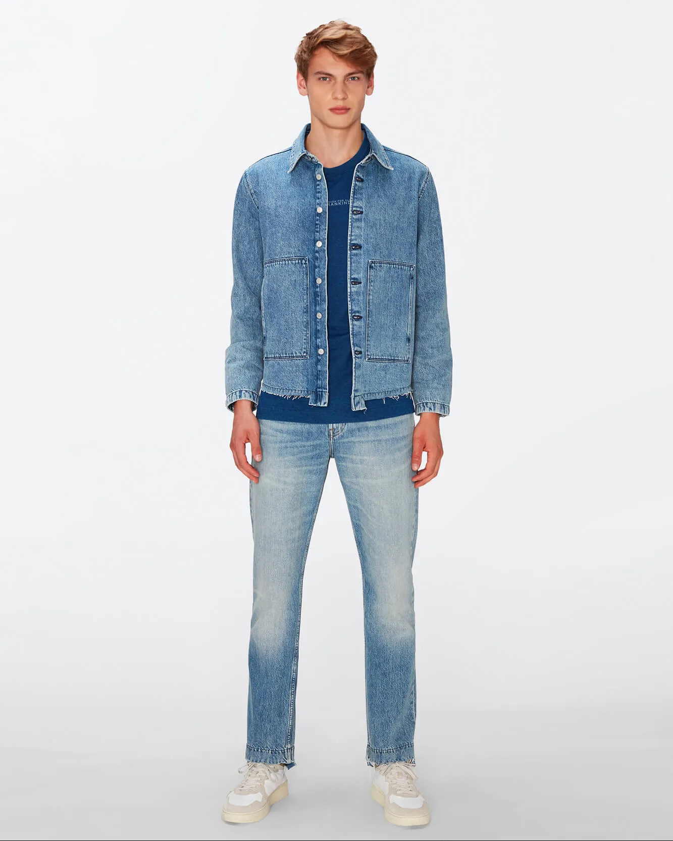 Workwear Overshirt in Vintage Blue
