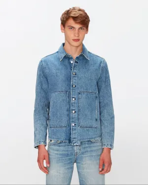 Workwear Overshirt in Vintage Blue