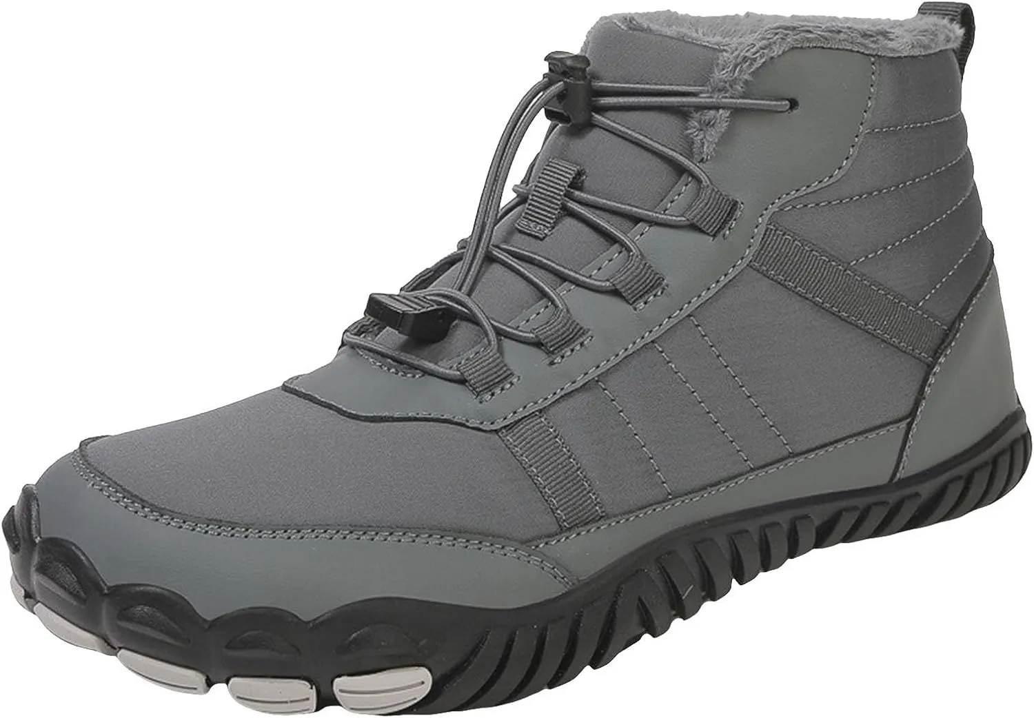 Yanzhenglip Winter Wide Toe Barefoot Hiking Shoes Boots, Non-Slip Waterproof Outdoor Running Boots Snow Boots