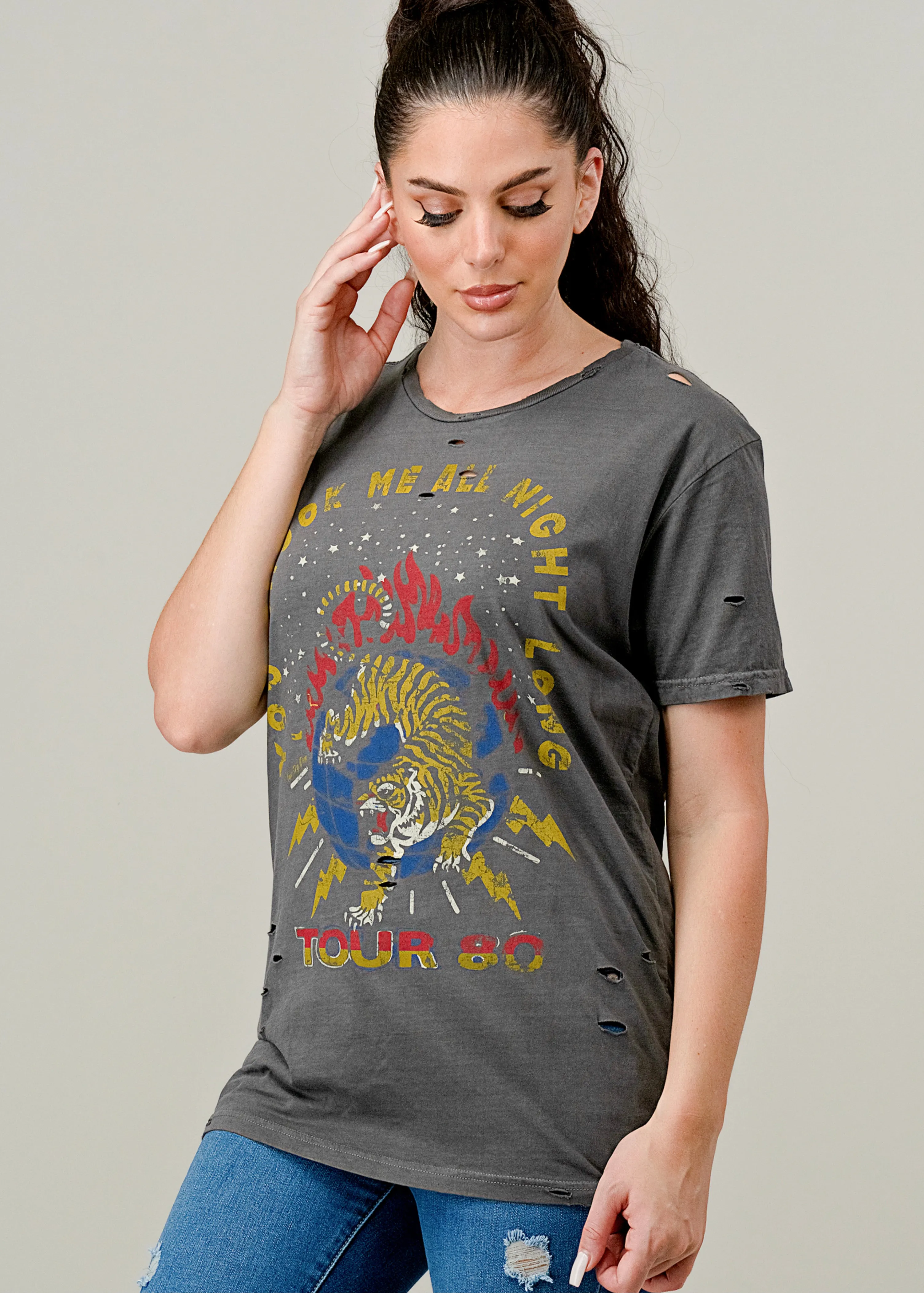 You Shook Me 1980's Distressed T-shirt