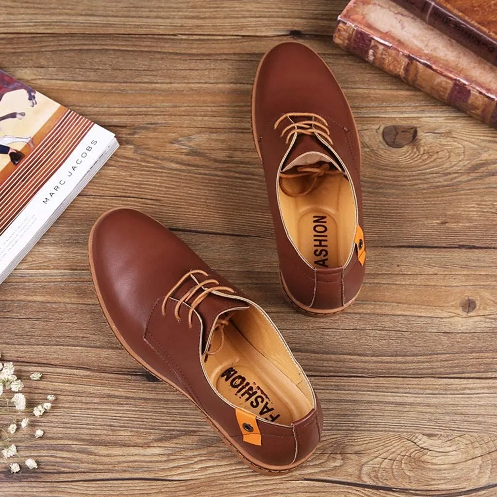 ZHOUYF Mens Dress Shoes Fashion Business Formal Leather Shoes Lace-up Round-Toe Breathable Oxford Shoes Wedding Shoes for Men